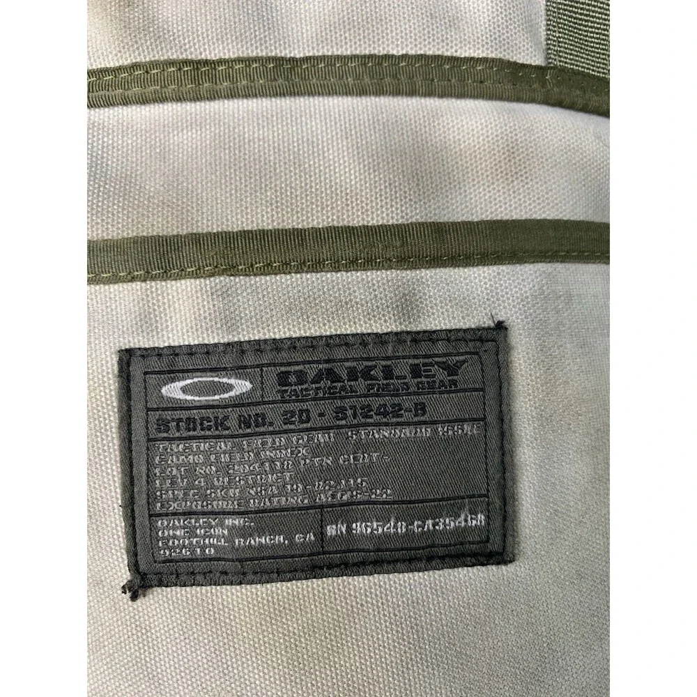 Oakley Tactical Field Gear Standard Issue Canvas Messenger Bag Adjustable Strap